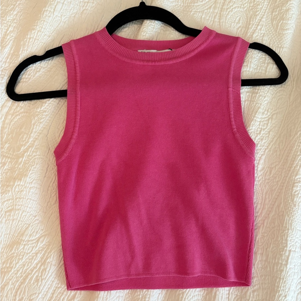 Zara Pink Sleeveless Tank